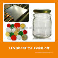 JIS3315 standard Tin free steel sheet for glass jar lid